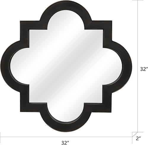 Miniatura 7 de VELLQUE Espejo de bronce para baño espejo de baño rústico para decoración de pared decoración de espejo de pared de entrada espejo de sala de estar