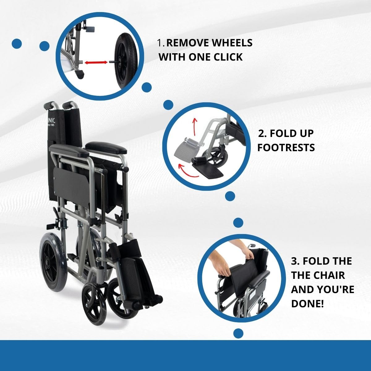 Buy Mobiclinic Lightweight Folding Wheelchair At The Best Price