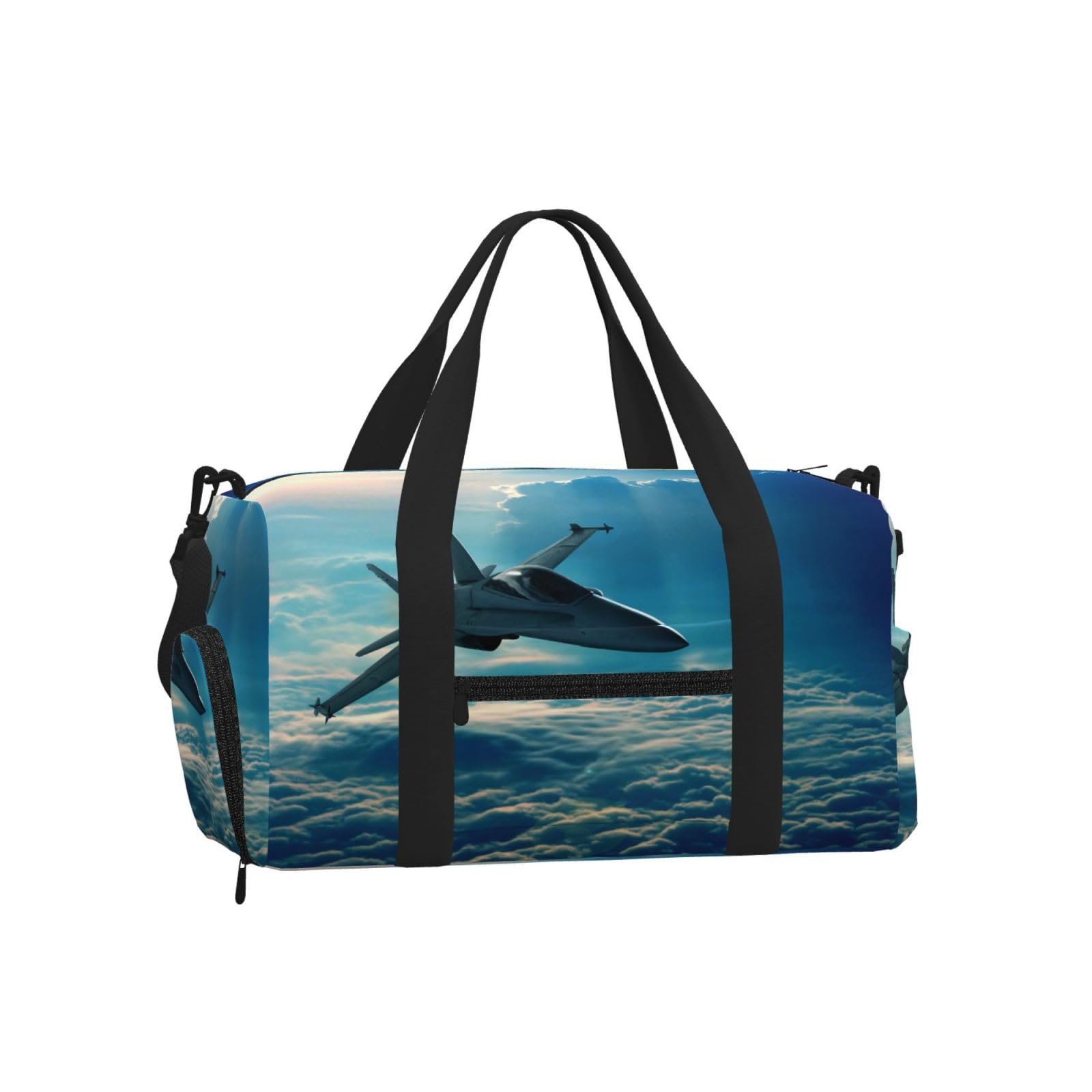 Samoloty myśliwce drukowane Ręczna torba sportowa crossbody Ręczna torba podróżna