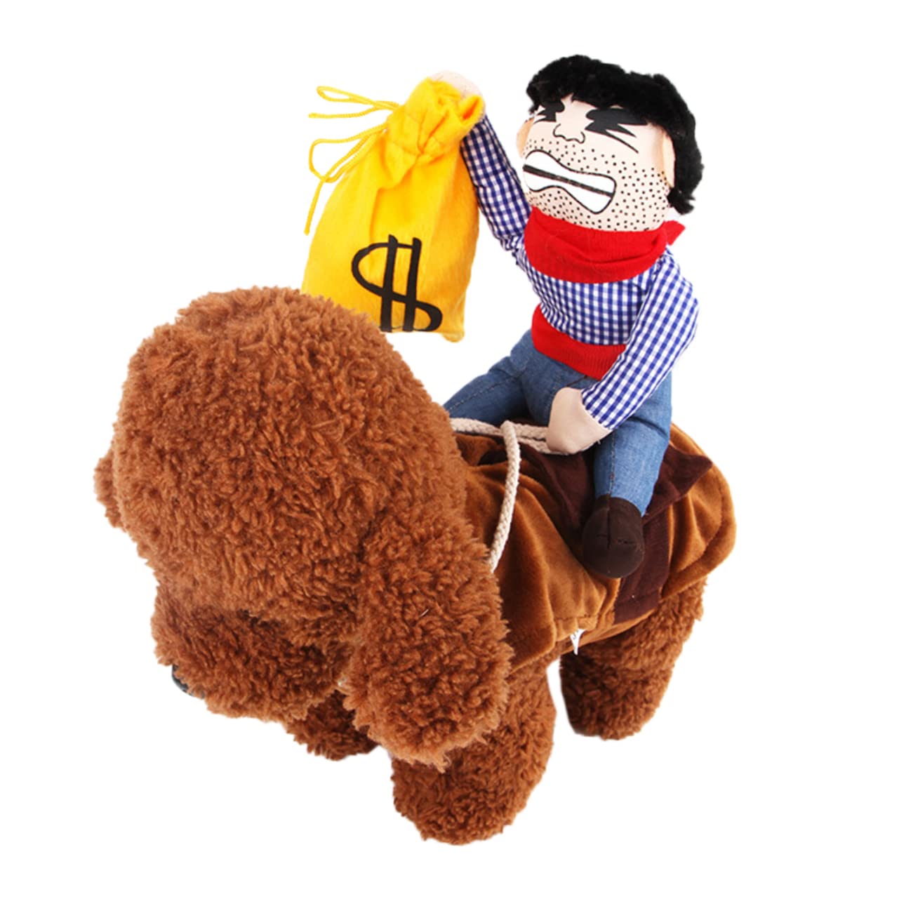 YARNOW 3 Costume Pet Cowboy con Outfit S per Abbigliamento Divertente per Feste Halloween e Speciali