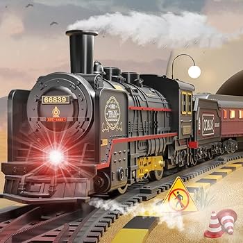 Amazon.co.jp: MOMOAO 蒸気機関車 車おもちゃ おもちゃセット レール