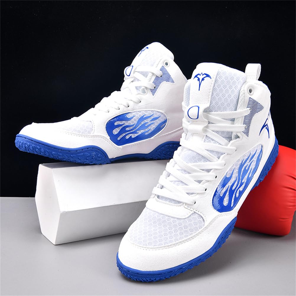 Zapatillas De Boxeo De Caña Alta para Hombre Ligeras Antideslizantes para Fitness Y Artes Marciales