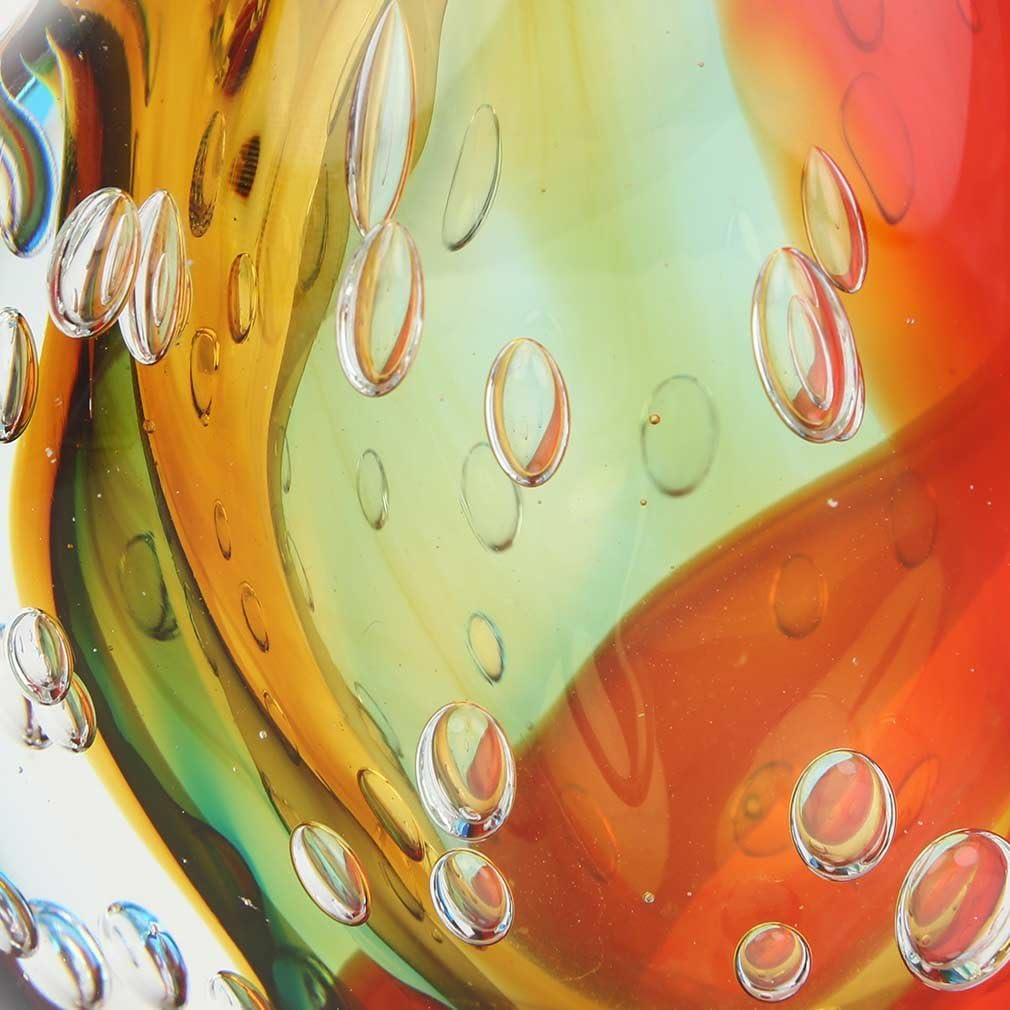 Glass Of Venice Murano Glass Sommerso Vase - Venetian Sunrise