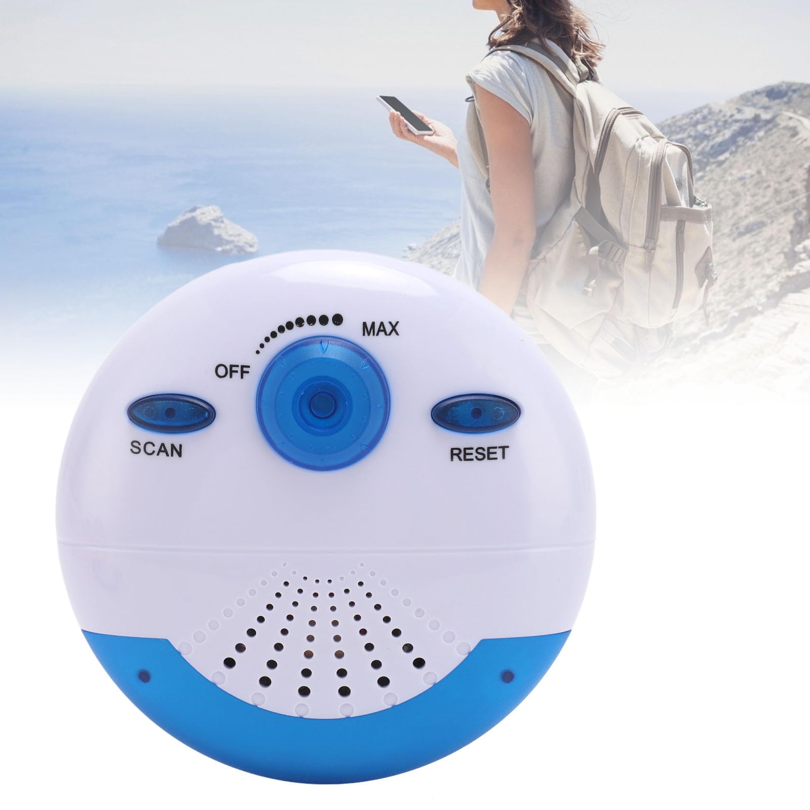 Mini radio da doccia impermeabile FM portatile con altoparlante e antenna integrati batteria lunga durata