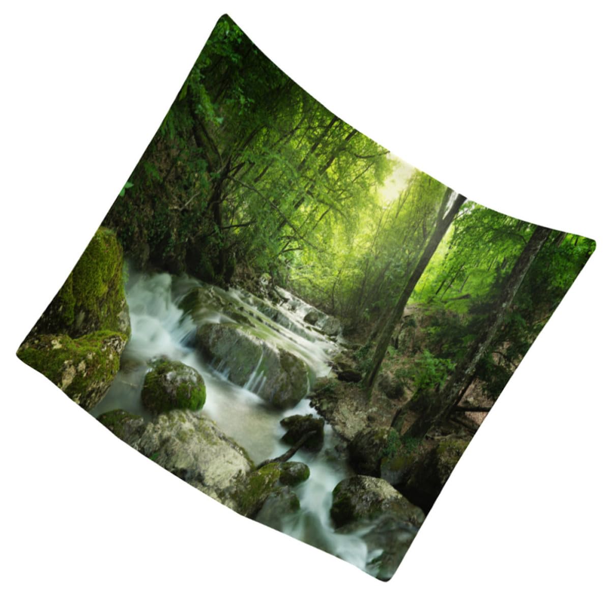 Tapiz de pared con bosque 3D para transformar tu salón en un oasis 8