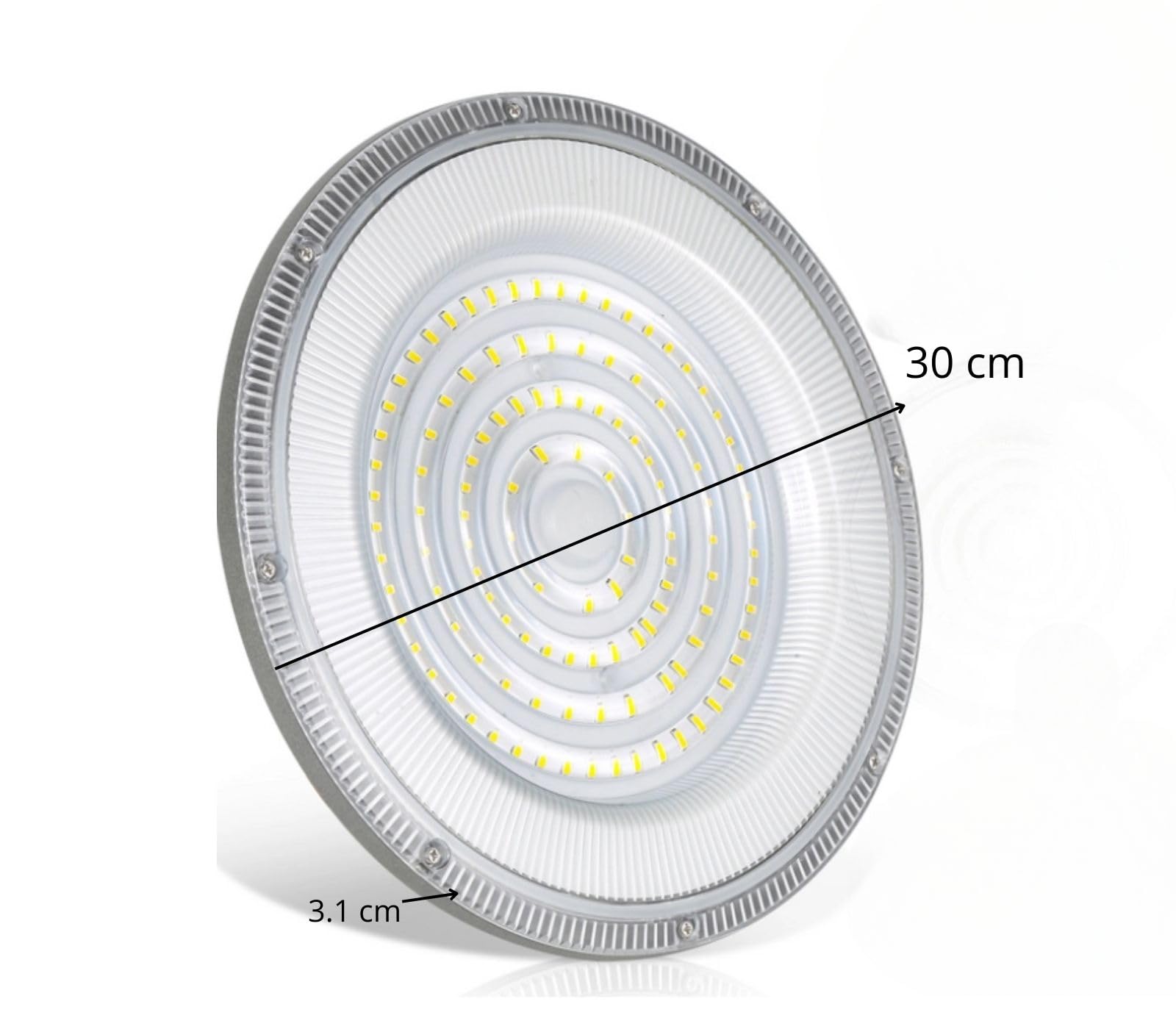 Faro Industriale Led 200W Disco Rotondo UFO IP65 Plafoniera Campana DR