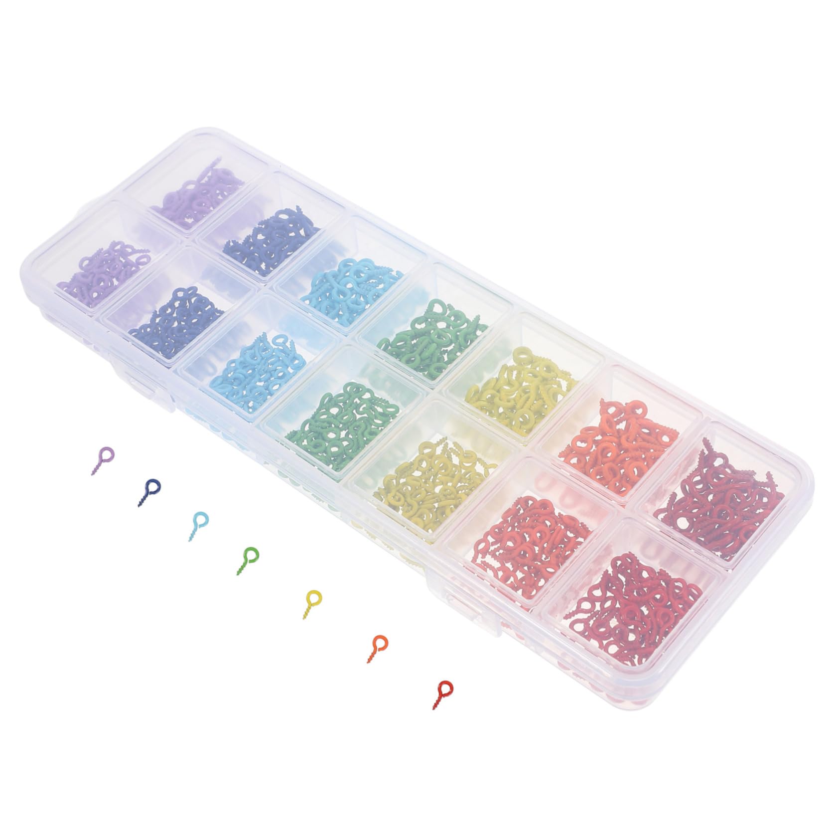 CIYODO 8/10mm Metal Eye Set DIY Jewelry Making Screw Kit for Charms Earring Necklace Small Pin Pendants Wire for Jewelry Crafting