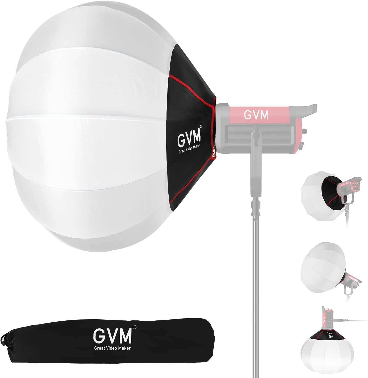 Amazon.com : GVM 26inch/65cm Lantern Softbox Soft Light Modifier, Quick ...