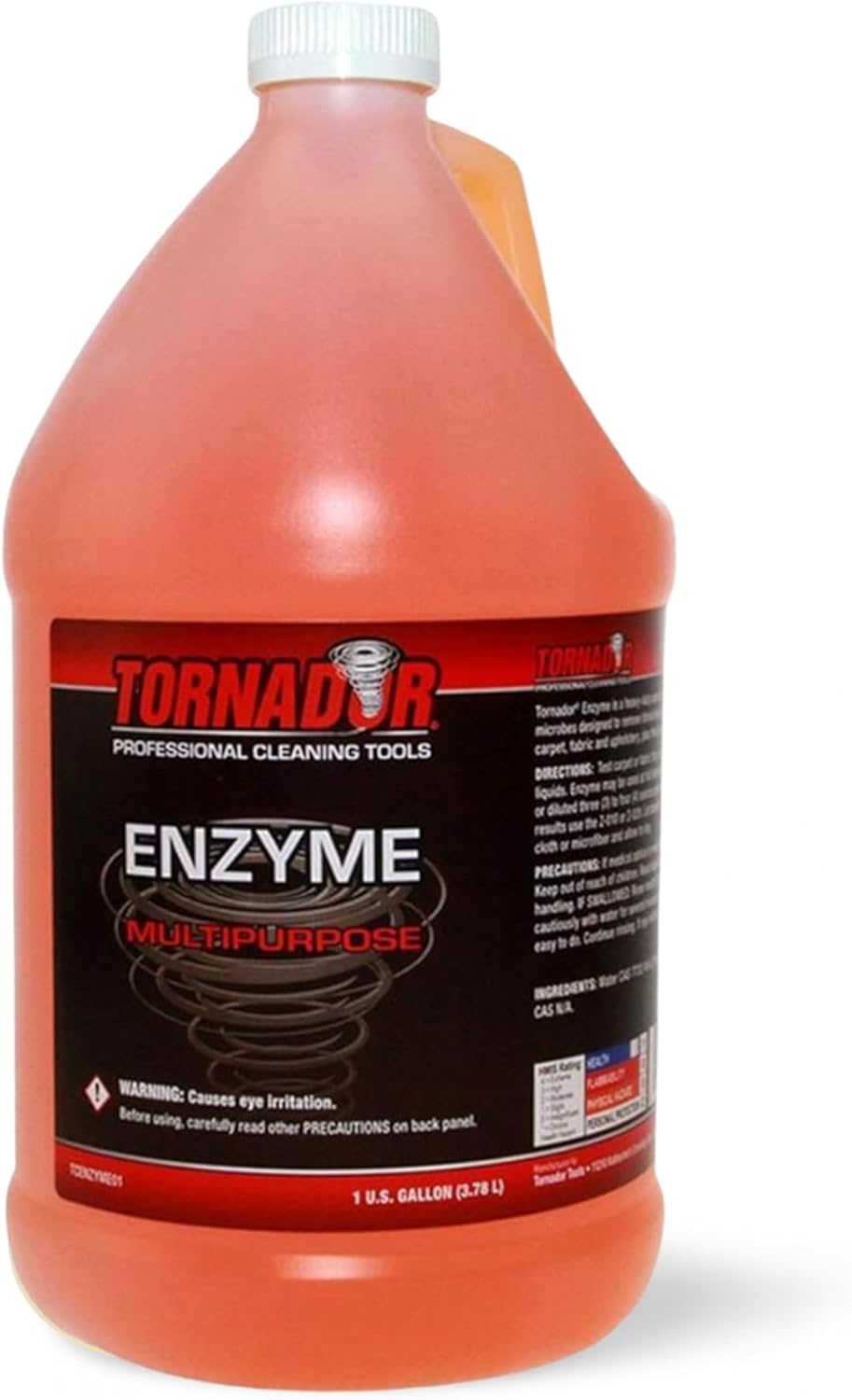 Tornador TC-Enzyme Multi-Purpose Cleaner – 1 Gallon | Enzyme Interior Cleaner for Carpet, Upholstery, Car Detailing Car Cleaning Gun Solution | Odor Control Concentrate