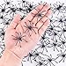 JIALWEN 120 Pieces Halloween Realistic Plastic Spiders Black Small Spider Toys Fake Spiders Prank Props for Halloween Home and Party Decorations