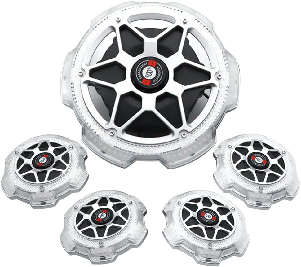 PINSAI 5 pack LED Garage Light,Super Bright Screw in Aluminium E26/E27