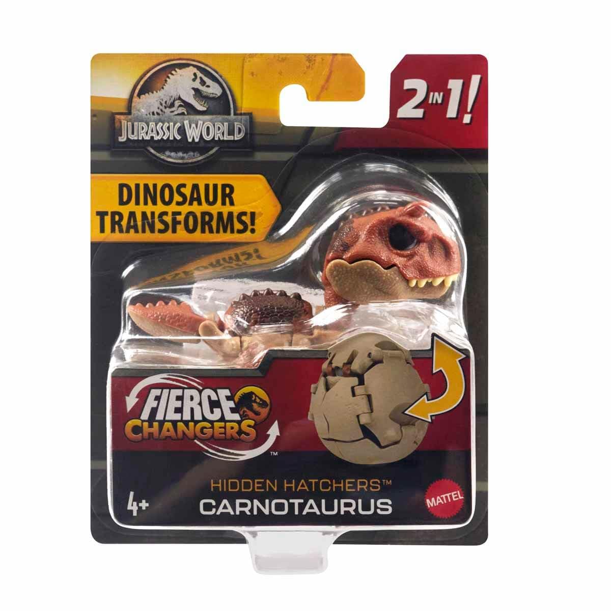 Jurassic World Egg to Carnotaurus Dinosaur Transforming Toy, Hidden Hatchers