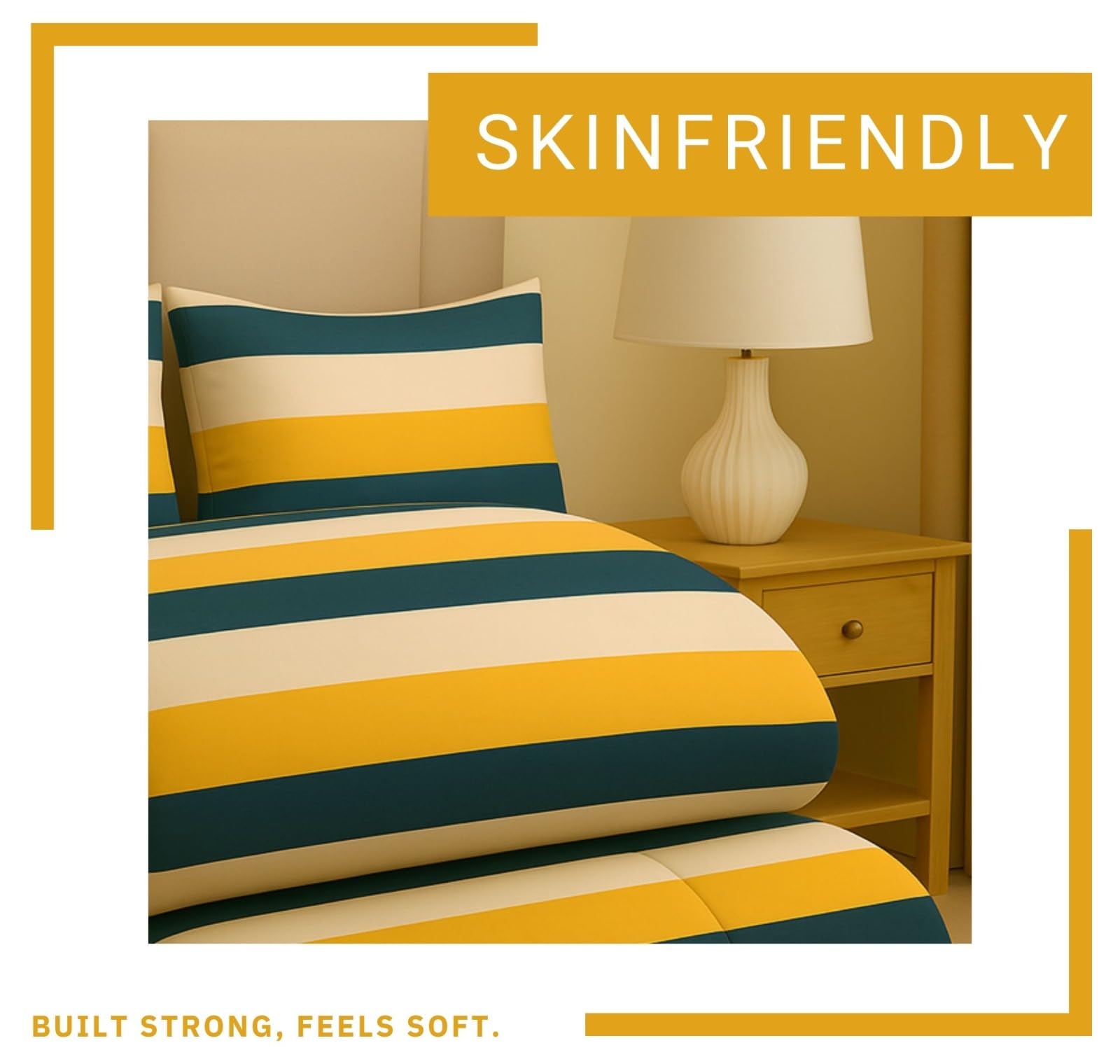 Mustard Yellow Microfiber Comforter Set - All-Season Bedding -4 Mustard Yellow Microfiber Comforter Set - All-Season Bedding -4