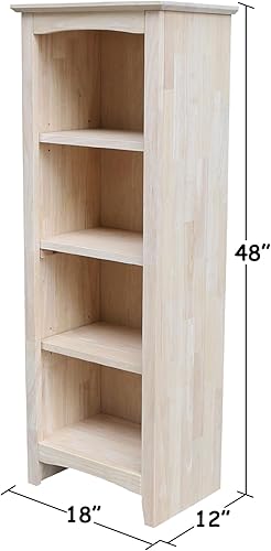 Miniatura 2 de Solid Wood Shaker Bookcase - 48" H
