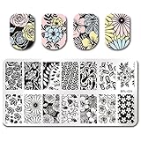 Born Pretty Flower Theme Nail Art Stamping Template Image Plate BP-L024