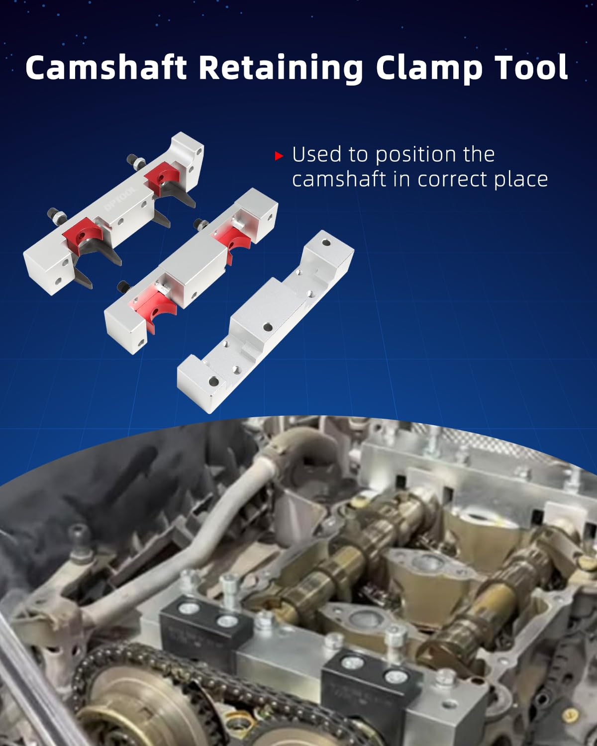 DPTOOL Kit di strumenti di bloccaggio per allineamento albero a camme 270589006100 27058901610 | Con estrattore iniettore di carburante compatibile con Mercedes Benz M133 M260 M264 M270 M274 1.6L V4 Classe A e B motore