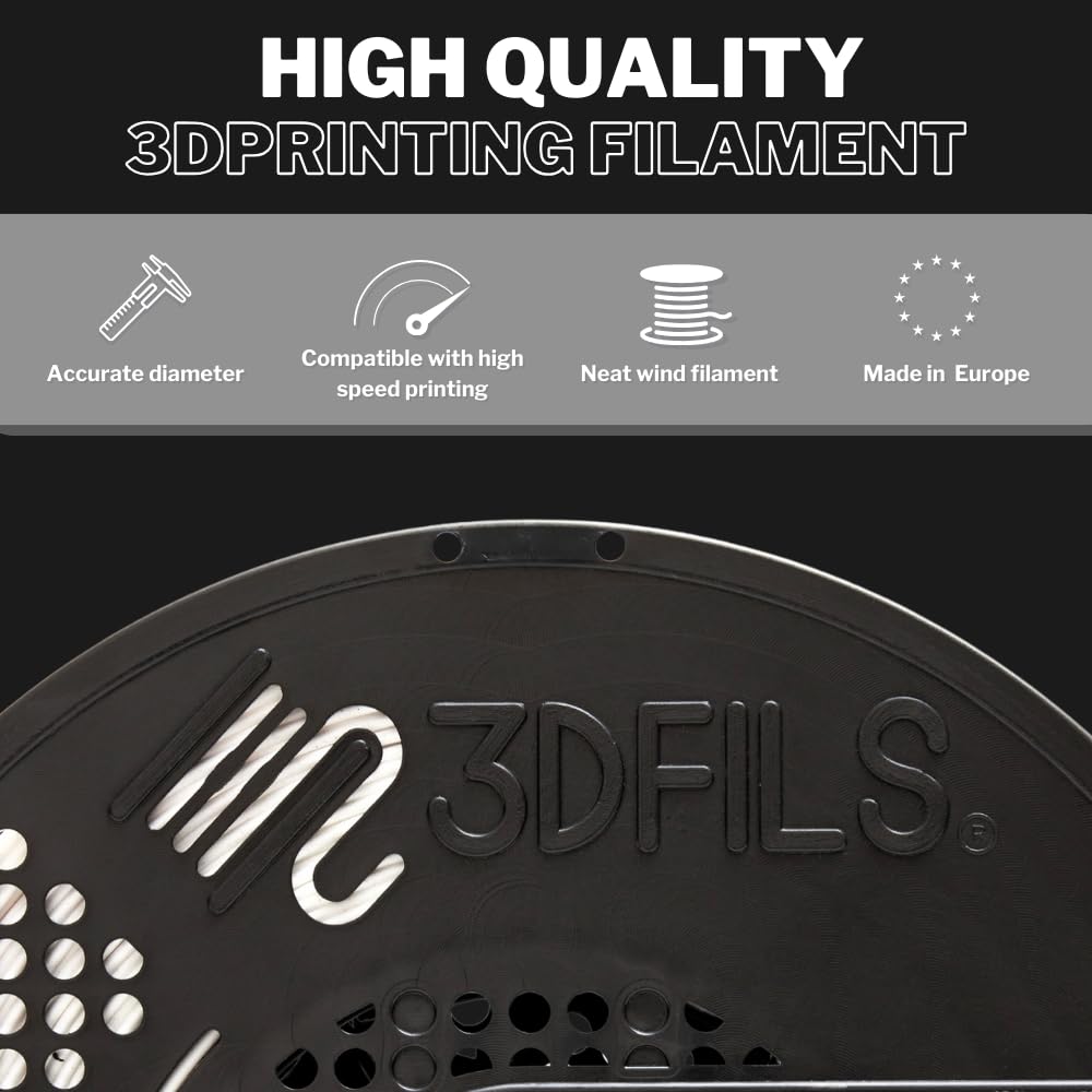 3DFILS - Filament PLA do druku 3D Neat Winding esFil PLA MAX: 1,75 mm, 1kg, biały