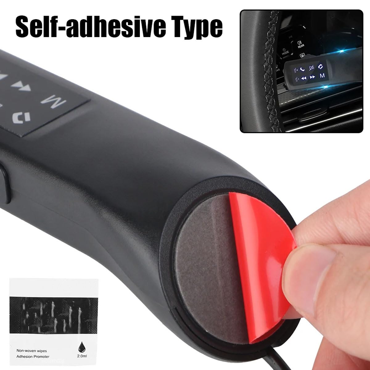 Telecomando Universale Volante Smart 8 Pulsanti Multifunzione - Controllo Volume per Android Wince, GPS, Navigatore, Lettore Multimedia, DVD, Radio Auto
