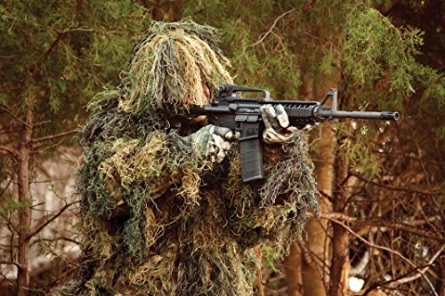 Red Rock Outdoor Gear 2-Piece Ghillie Suit Parka, Woodland, Medium/Large