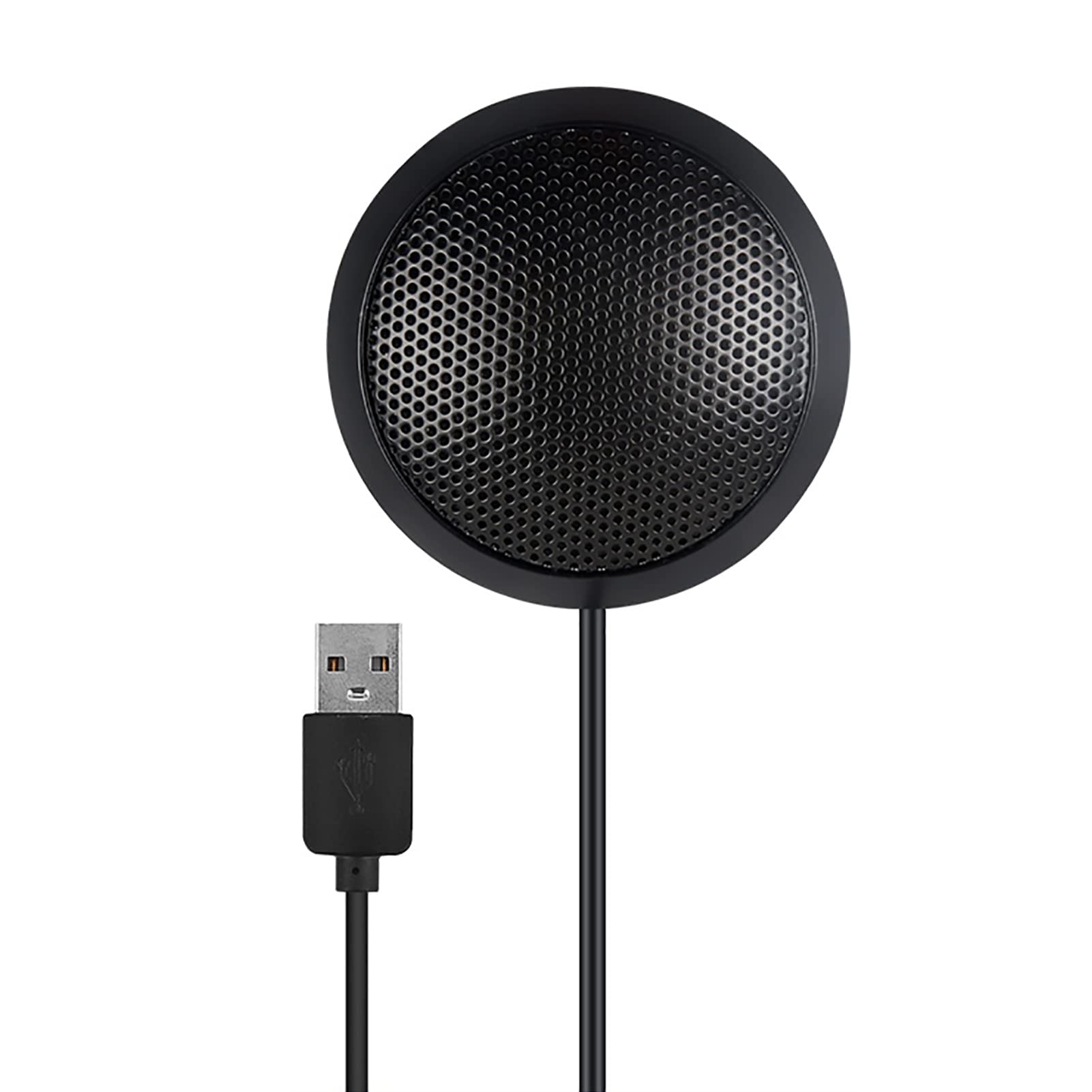 USB Conference Microph 360° Ommnidirectional Condenser Computer PC Laptop Mic Portable Mini Desktop Metal Wired Microph Plug and Play Compatible with Windows MacOS for Video Conference C-picture-10