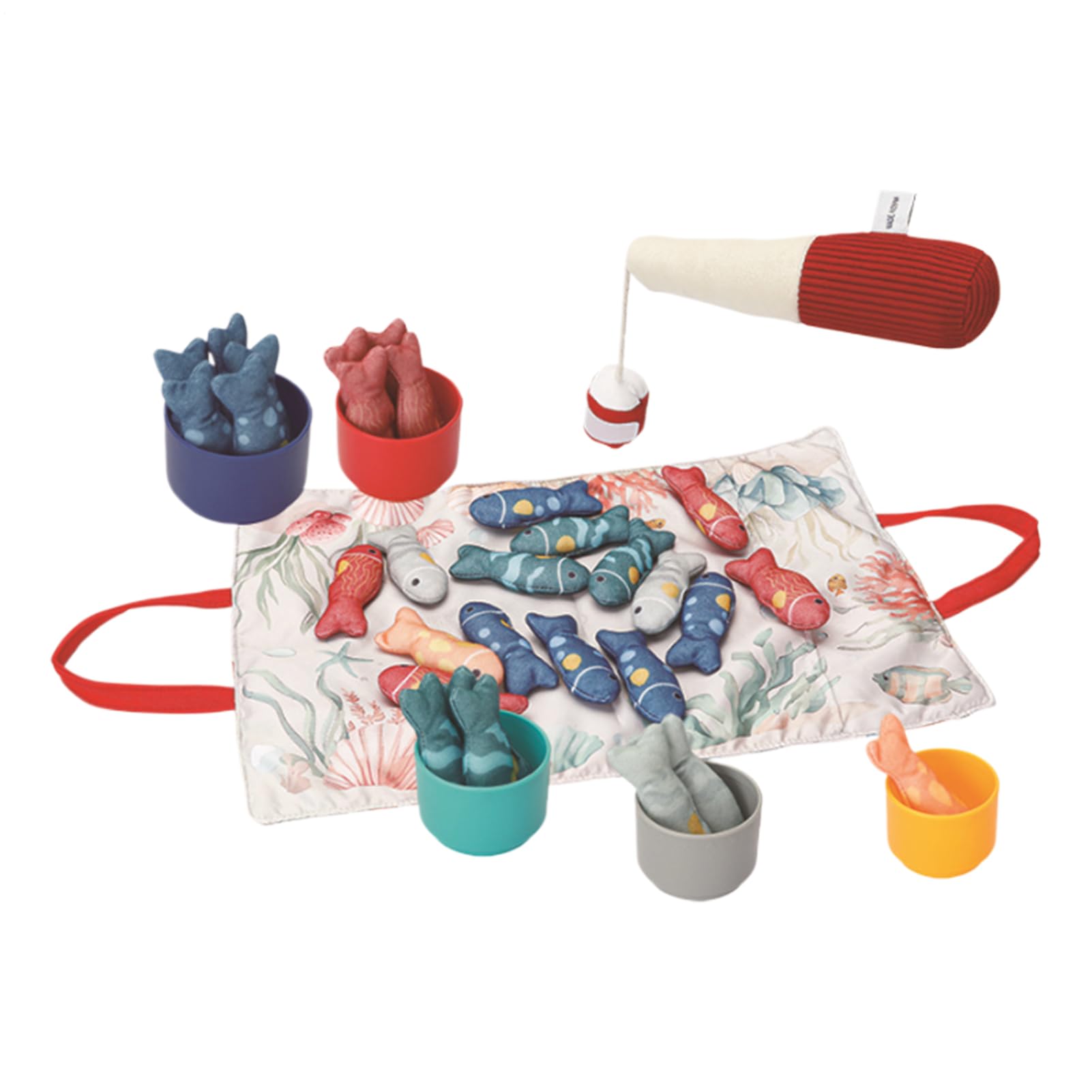 Juego de pesca de tela infantil actividades de aprendizaje preescolar interactivas 8