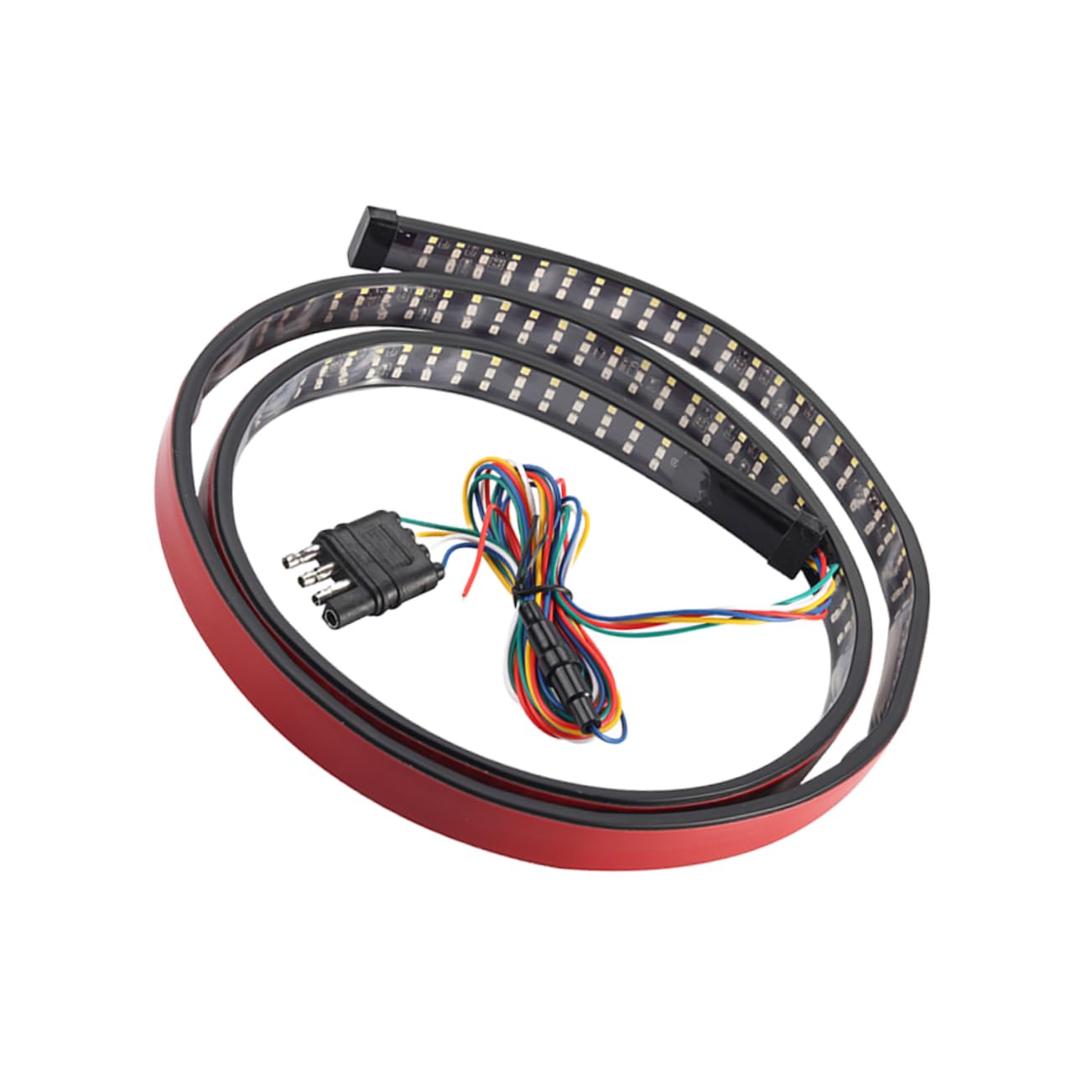 SOLUSTRE 1.5M Flexible Car LED Strip Lights Tricolor Daytime Running Light for Auto Decoration Energy Saving Long Lifespan Versatile Illumination for Vehicles