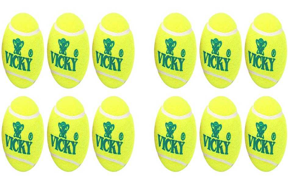 Vicky Cricket Tennis Ball - Light (Yellow) - Pack of 12 (B07NC78D3S) Amazon Price History, Amazon Price Tracker