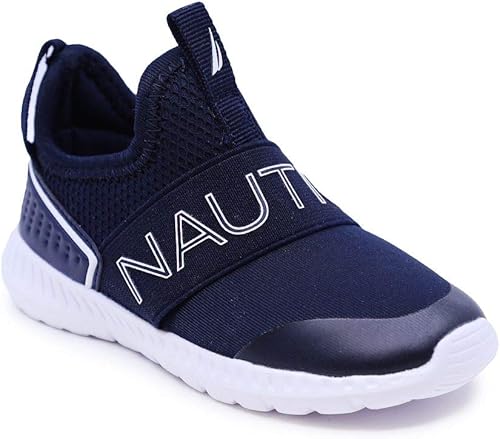 Nautica Tenis sin cordones para niños zapatos deportivos elegantes y cómodos para niños y niñas en tallas de niños pequeños y niños pequeños
