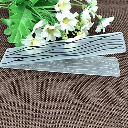 15x3cm Plastic line Craft Card Geometric Plastic Embossing Folder for Scrapbook DIY Photo Album Card Tool Plastic Template