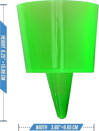 Miniatura 3 de Iconikal Juego de 4 posavasos de arena para playa y soporte para bebidas (verde)