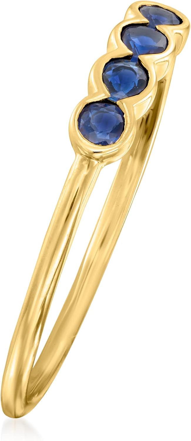 Pure Collection by Ross-Simons 0.20 ct. t.w. Sapphire Ring in 14kt Yellow Gold