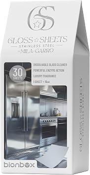Stainless Steel Cleaner, Concentrated Formula - makes 3.75 Gallons, Removes fingerprints, Water Marks, Grease - Perfect stainless steel cleaner for appliances - Free 2 Microfiber Cloths