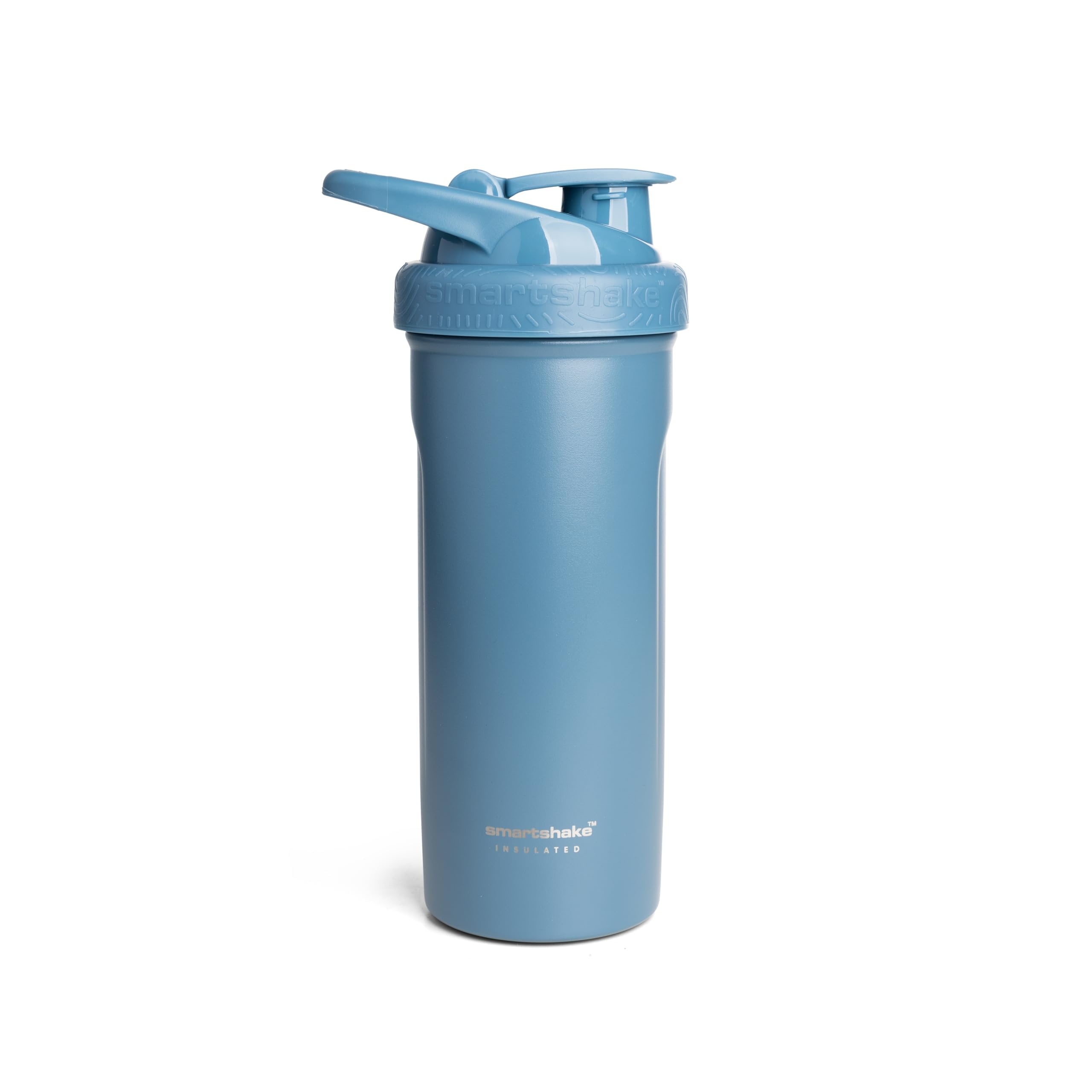 Smartshake Izolowany blender ze stali nierdzewnej do mieszanek proteinowych, koktajli i przed treningiem, 750 ml, izolowana próżniowo butelka na wodę do gorących i zimnych napojów, bez BPA (Faded Blue