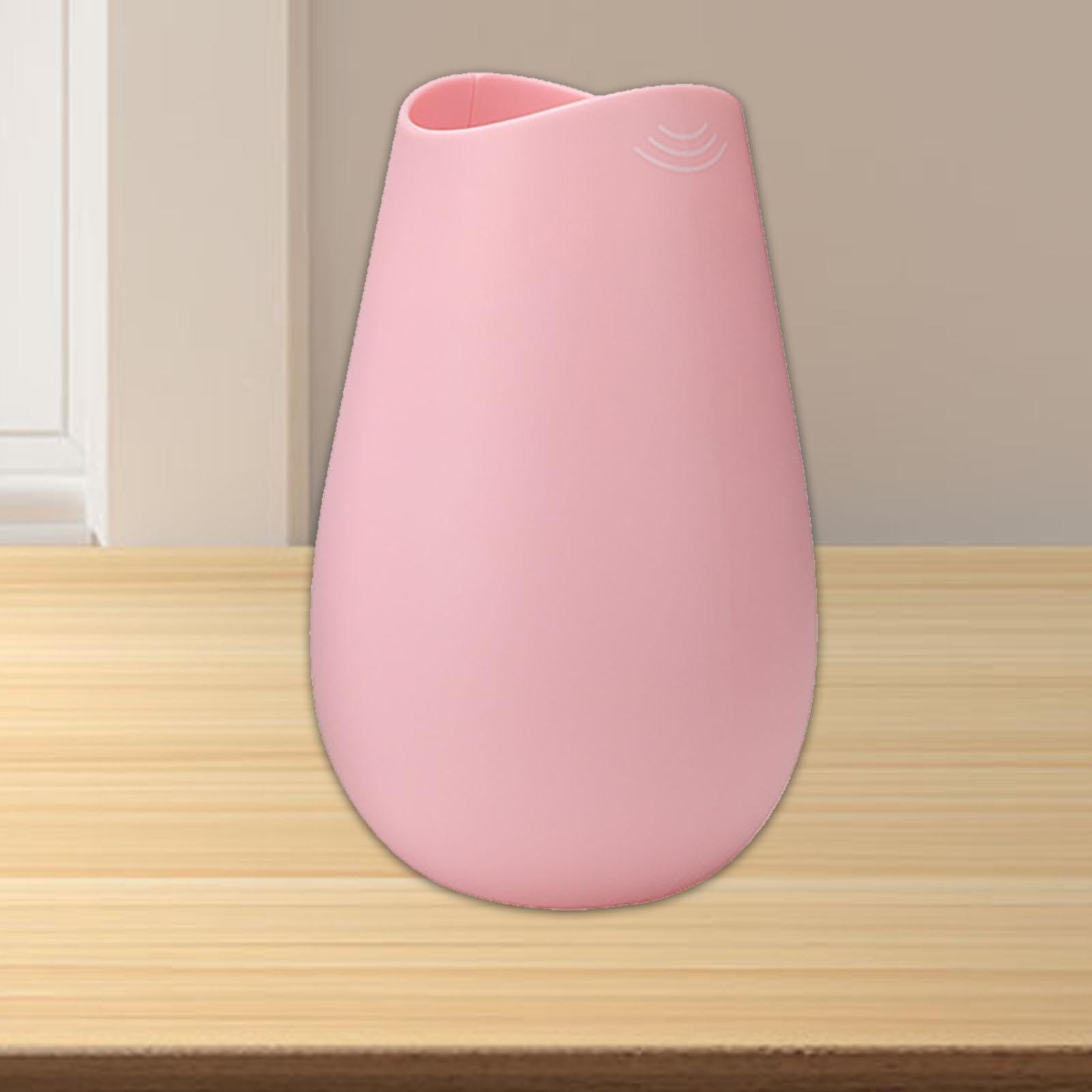 Baoblaze Schreiglas, Schrei- und Flüsterglas, geräuschreduzierendes Vasen-Ornament, tragbares Entspannungsspielzeug, Schreitopf, geräuschlose Stimme, für, ROSA