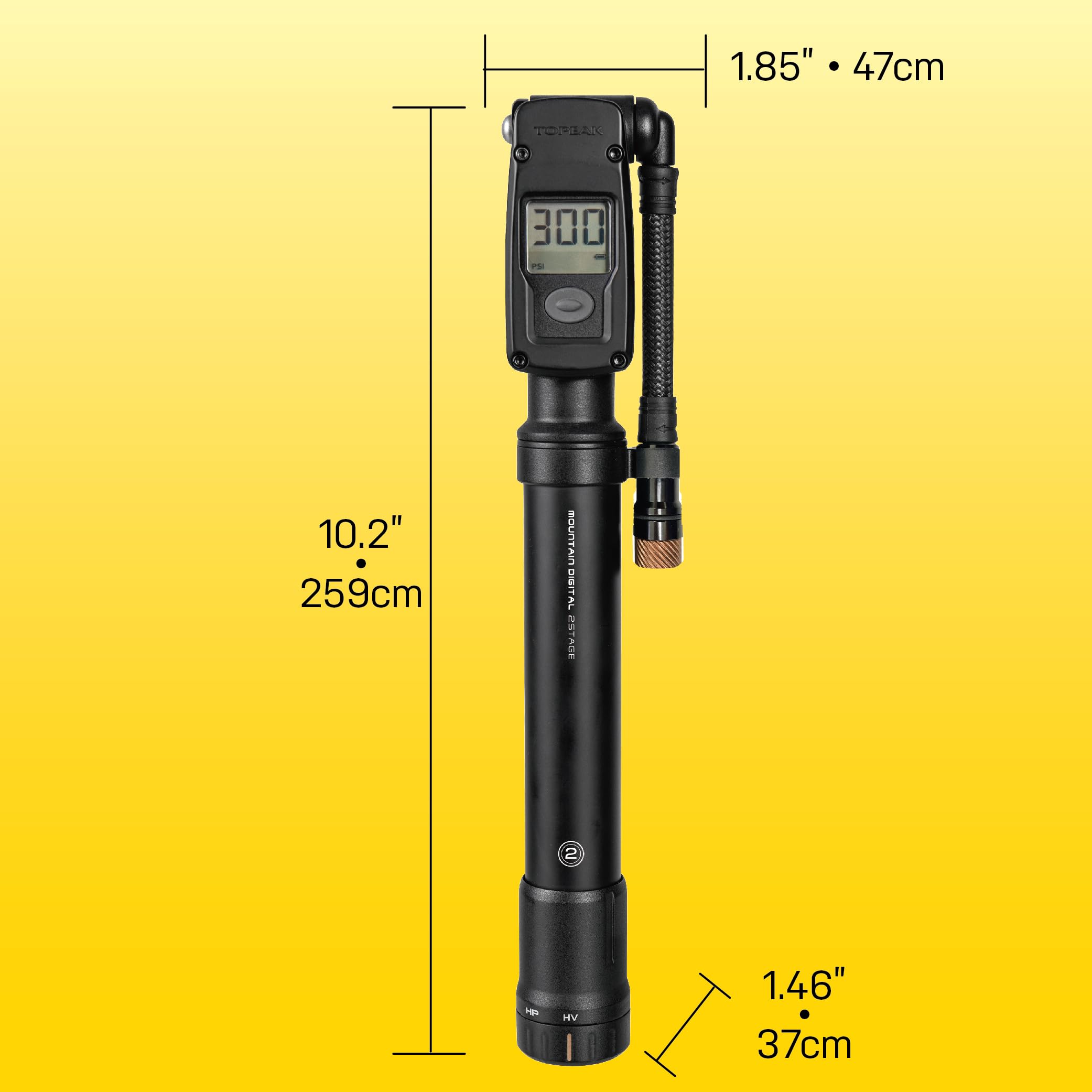 Amazon.com : Topeak Mountain Digital 2Stage Bike Pump – Dual-Mode