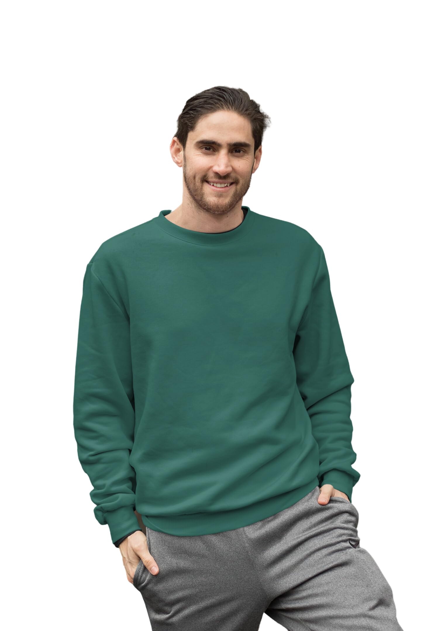 EAGLE AMERICA Men Cotton Regular Fit Roundneck Printed Modern Casual, Lightweight Winter Wear Sweatshirts & Hoodies