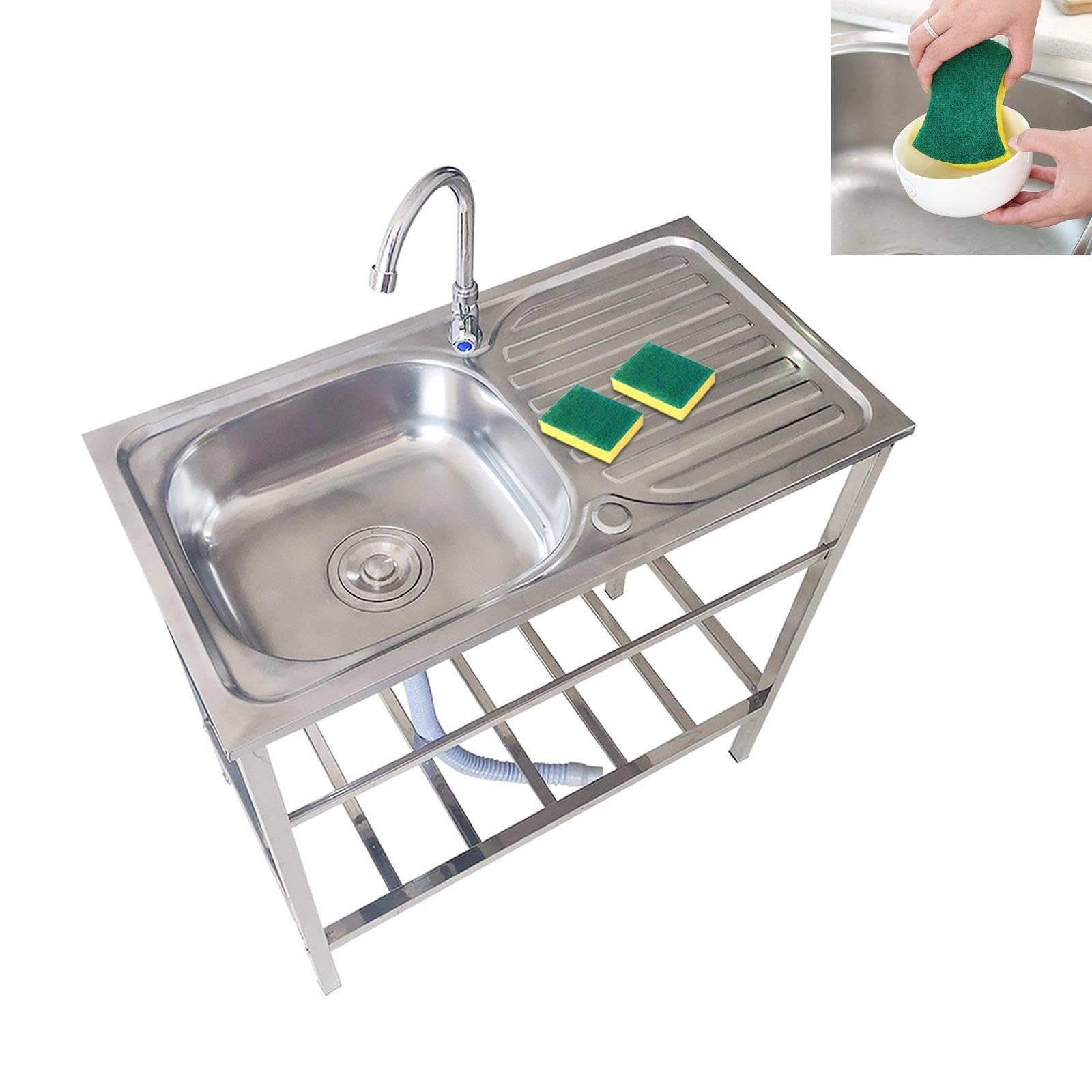 Catering Lavello In Acciaio Inox Lavabo per Cucina Commerciale Indipendente