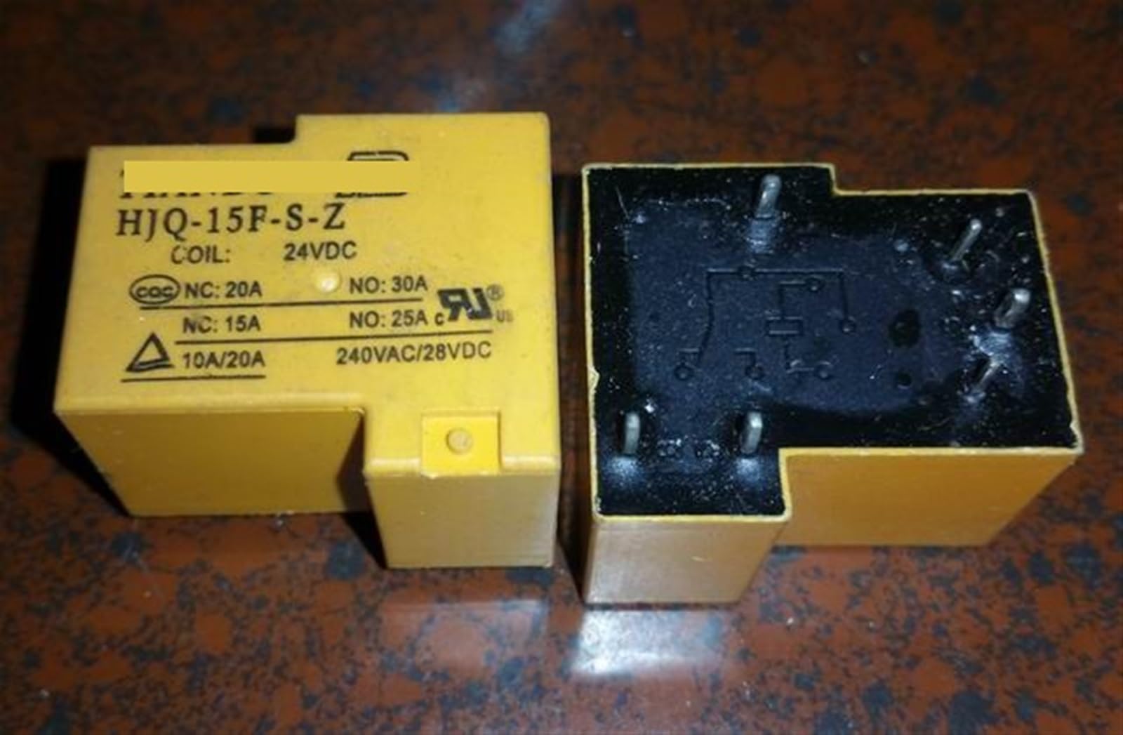 HJQ-15F-S-Z 12VDC HJQ-15F-S-Z 24VDC HJQ-15F-S-Z 05VDC (T90-1C-6P-30A) Relay 6pins 1Pcs (Size : HJQ-15F-S-Z 24VDC)