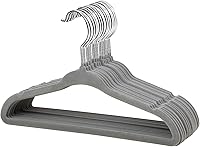 Vista 19 de ManGotree Perchas de terciopelo para bebé con gancho giratorio de oro rosa de 360°, colgador antideslizante de 11 pulgadas, perchas infantiles ultra