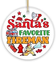 Vista 18 de Adorno de Navidad a cuadros para peluquería (redondo)