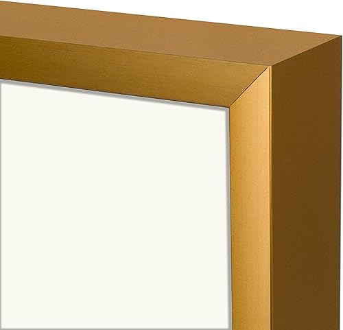 Miniatura 8 de Golden State Art, Marco de fotos de aluminio de 16 x 20 pulgadas con paspartú de color marfil para fotos de 11 x 14 pulgadas, montaje en pared,