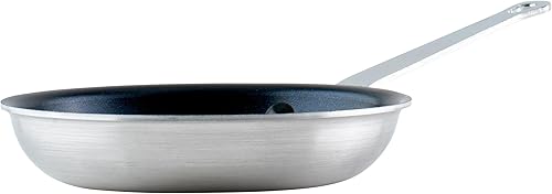 Winco Sarténsartén de aluminio de grado comercial, Excalibur antiadherente, 7 pulgadas