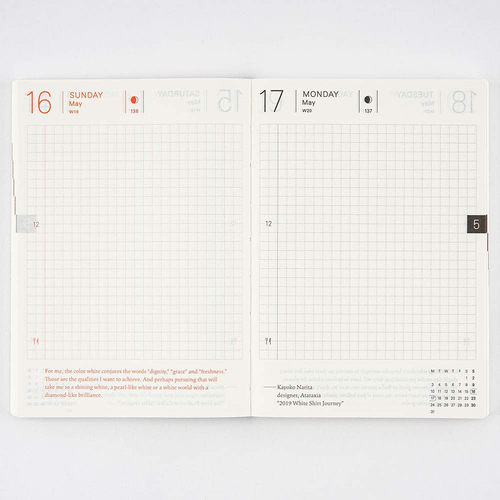 Hobonichi Techo Planner Book (inizio gennaio 2021) [formato A6/lunedì-inizio settimana]