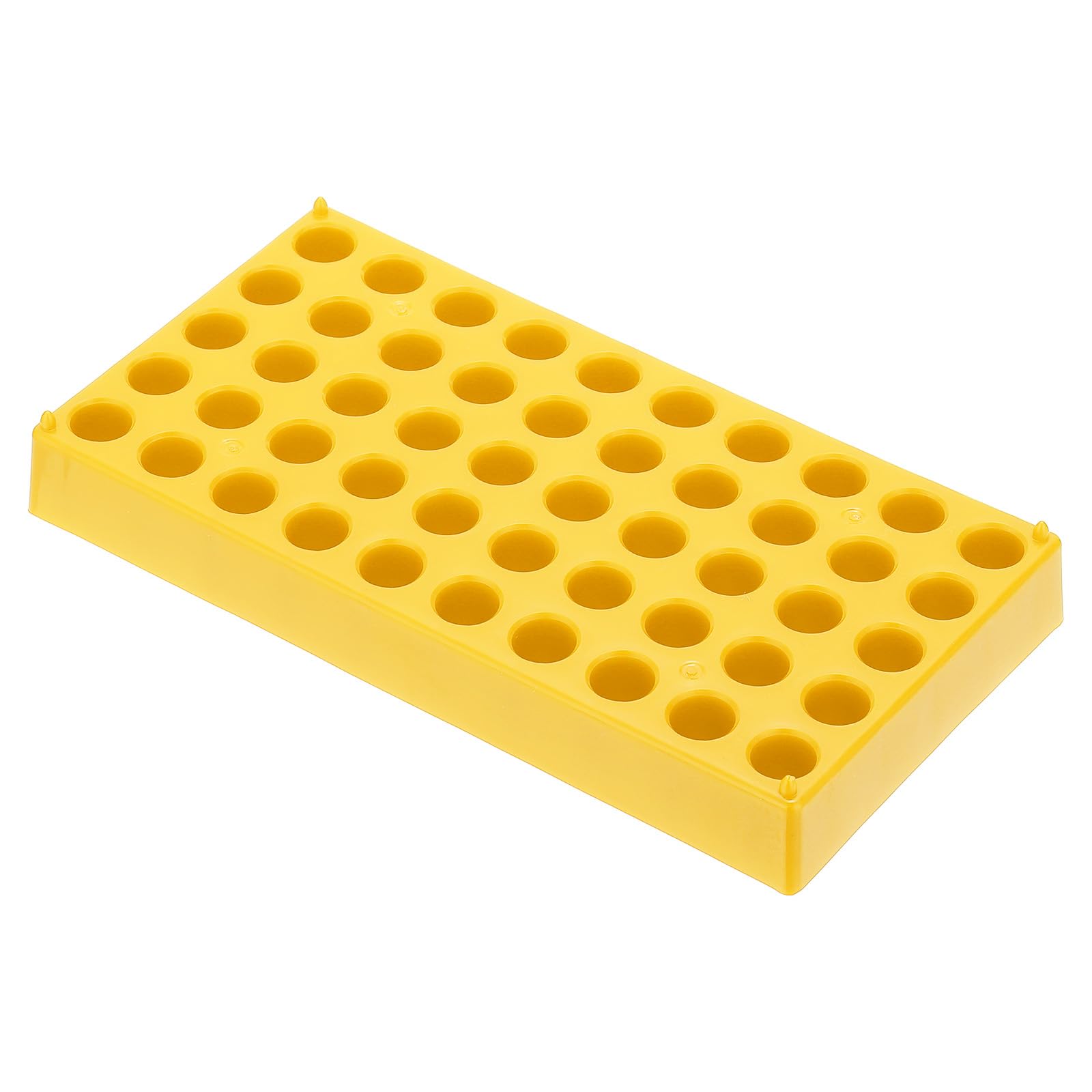 PATIKIL Vial Rack for 2ml Autosampler Vials, Vial Tray Holder 50-Well Stackable Test Tube Rack Vial Holder for Microcentrifuge Tubes, Yellow-picture-24