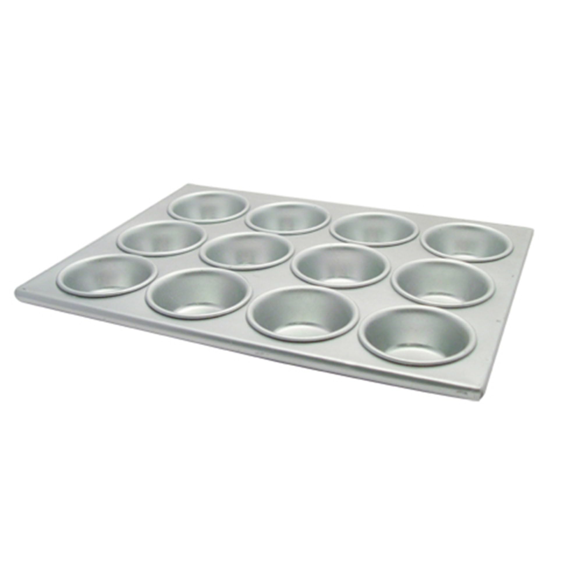 12-Cup Non-stick Muffin and Cupcake Pan by Winco – 12-Cup, 12.0 cups, Aluminum, Silver, Model AMF-12