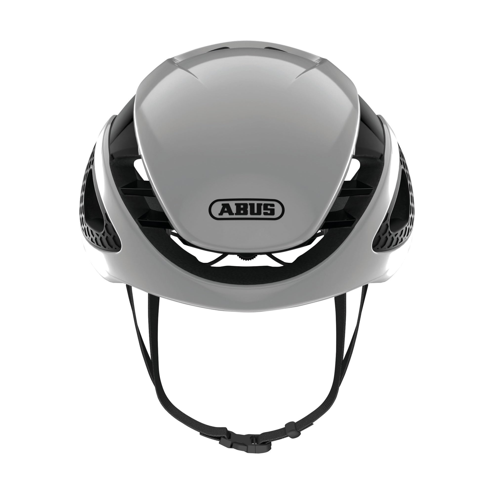 ABUS Unisex Fahrradhelm, Weiß (Polar White), L (59-62 cm) & Unisex – Erwachsene Helmtasche Helm Zubehör, Velvet Black, Universal