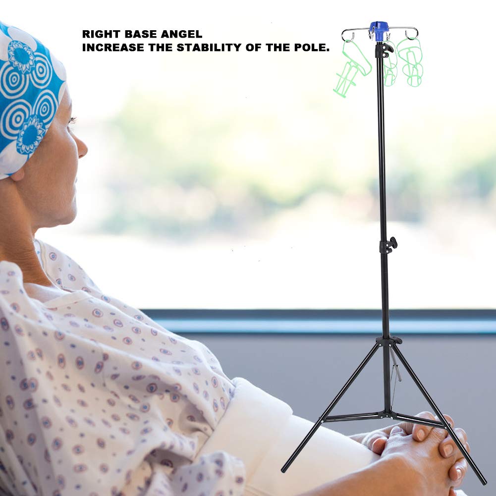 Palo IV, attacco per endovenosa pieghevole, supporto per borsa antigoccia supporto pieghevole portatile per la cura domestica in clinica supporto per infusione