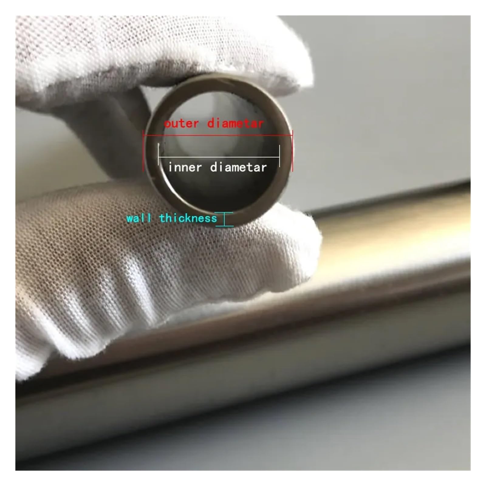 1 pièces OD 10x1.5mm, Tube de précision en acier inoxydable 304, diamètre extérieur 10mm, épaisseur de paroi 1.5mm, diamètre intérieur 7mm (Size : 500mm)