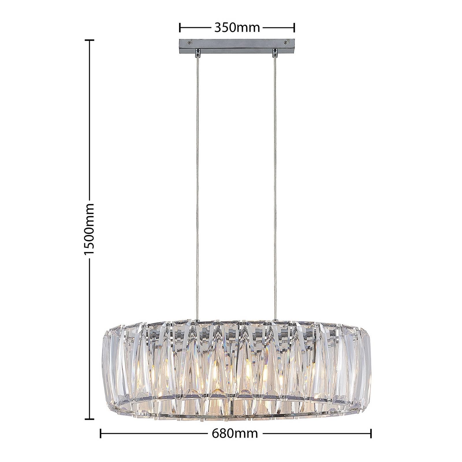 Lindby Lampada a sospensione dimmerabile (Moderno) colore Trasparente, ad es. Soggiorno & Sala da pranzo lampada soffitto plafoniera