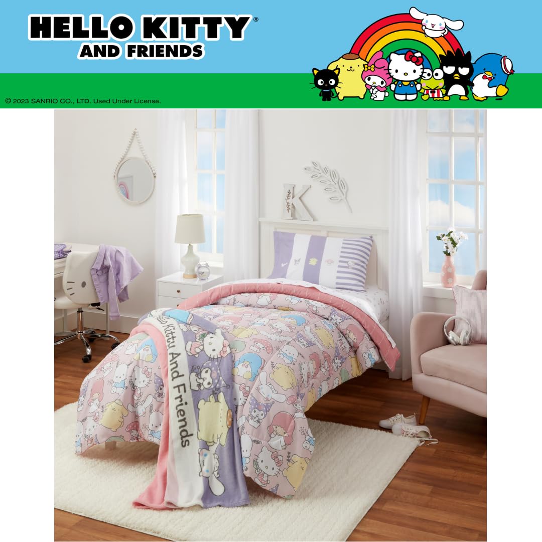 Franco Collectibles Kuromi Bedding Couverture Super Douce Et Confortable 157 ,5 X 228,6 Cm (Produit Sous Licence Officielle